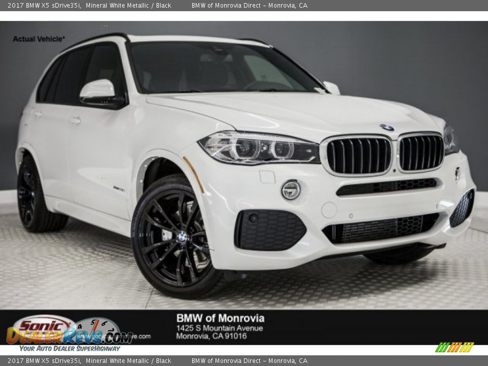 2017 BMW X5 sDrive35i Mineral White Metallic / Black Photo #1
