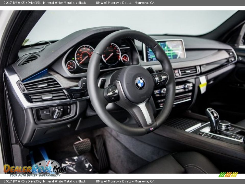 2017 BMW X5 sDrive35i Mineral White Metallic / Black Photo #5