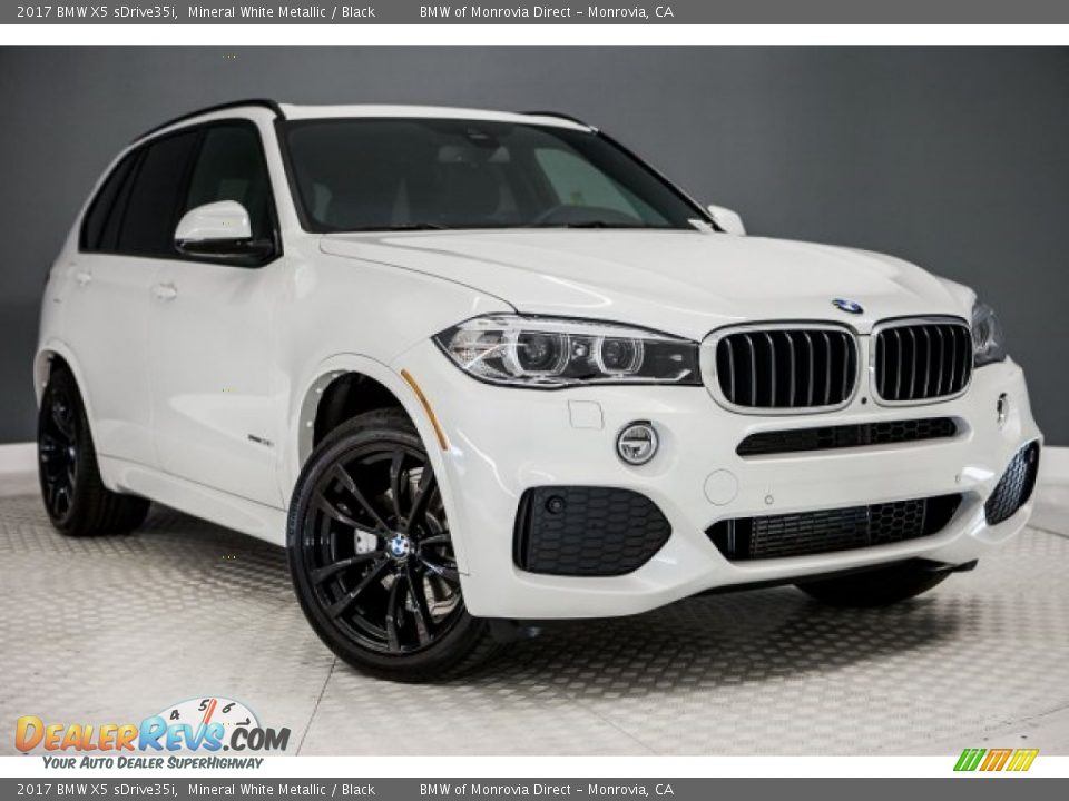 2017 BMW X5 sDrive35i Mineral White Metallic / Black Photo #12
