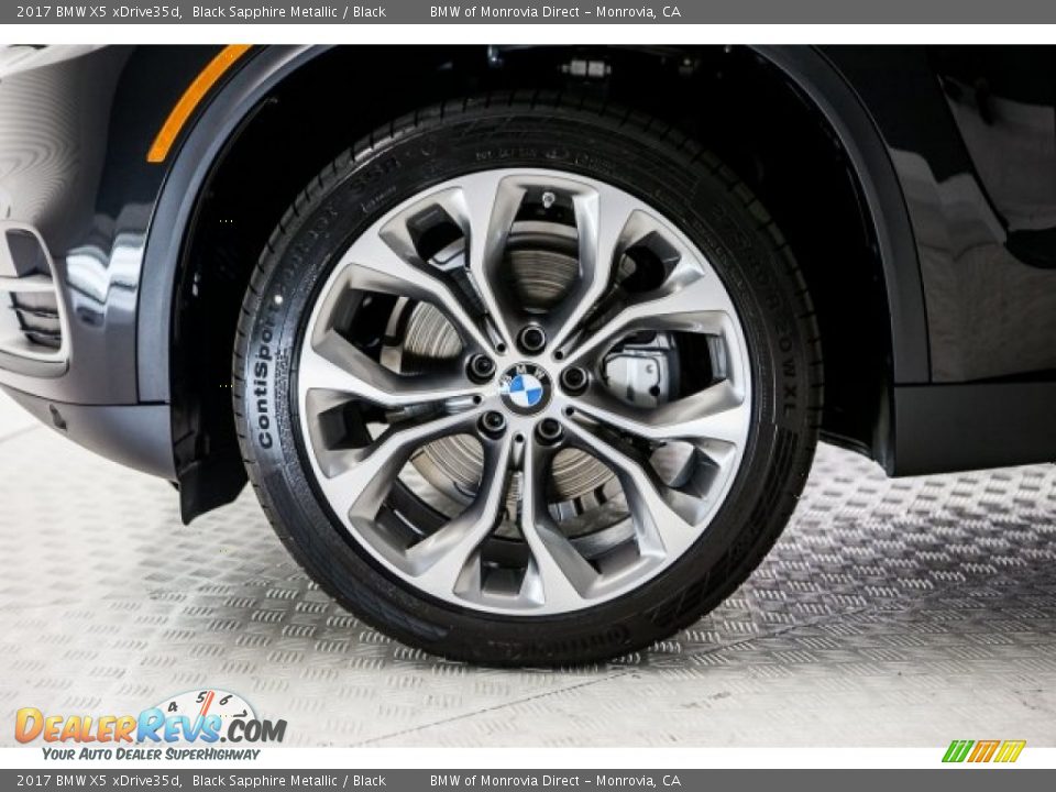 2017 BMW X5 xDrive35d Black Sapphire Metallic / Black Photo #9
