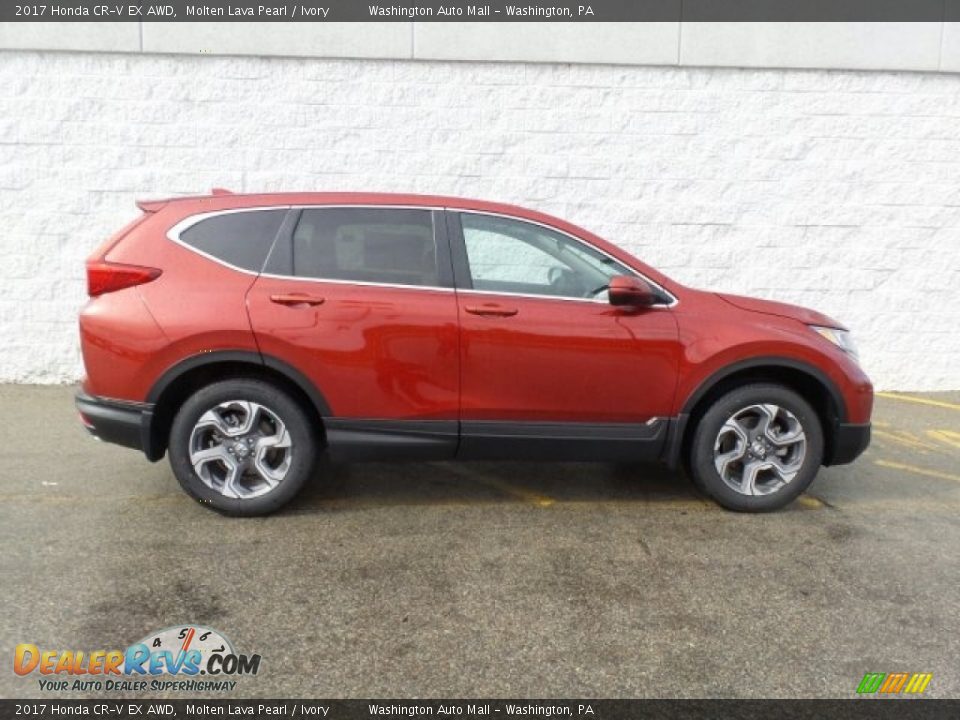 2017 Honda CR-V EX AWD Molten Lava Pearl / Ivory Photo #2