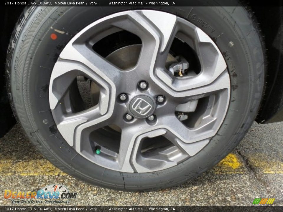 2017 Honda CR-V EX AWD Molten Lava Pearl / Ivory Photo #3