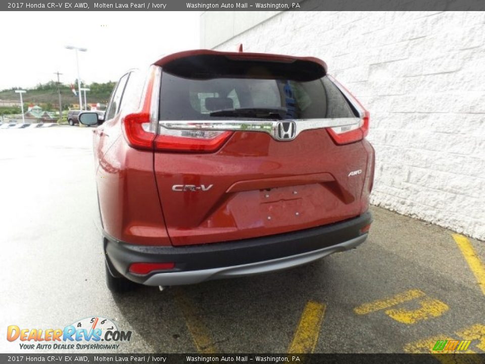 2017 Honda CR-V EX AWD Molten Lava Pearl / Ivory Photo #7