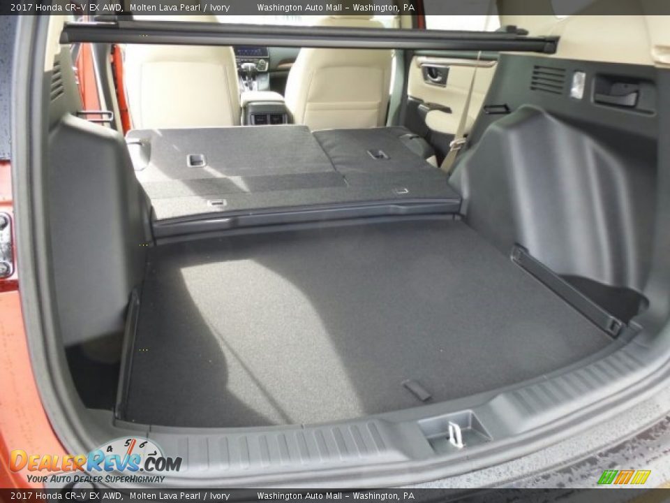 2017 Honda CR-V EX AWD Molten Lava Pearl / Ivory Photo #12