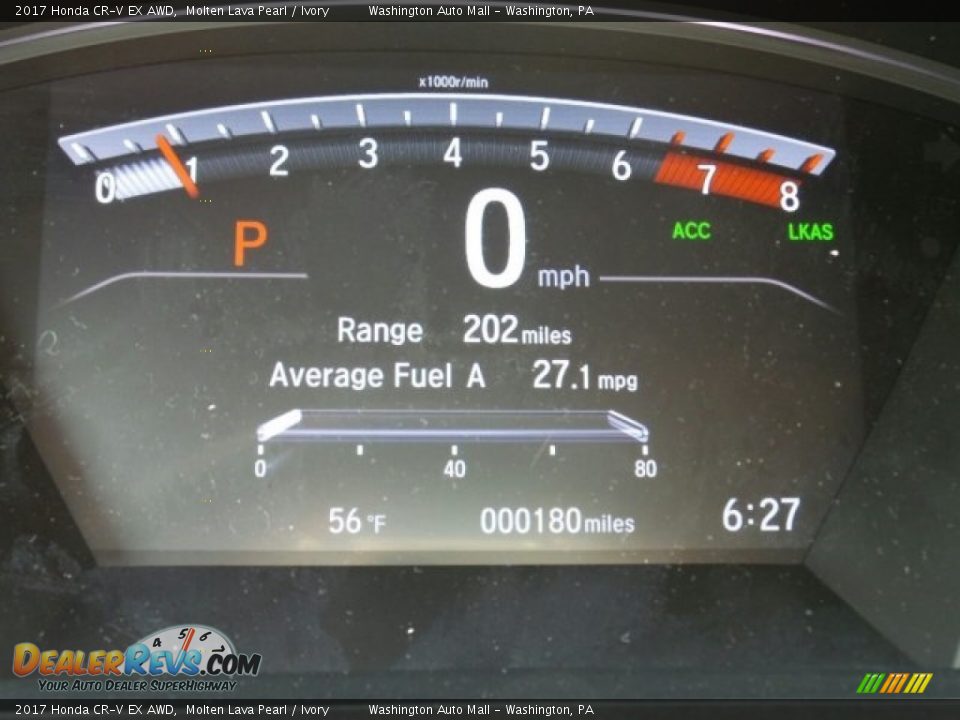 2017 Honda CR-V EX AWD Molten Lava Pearl / Ivory Photo #18