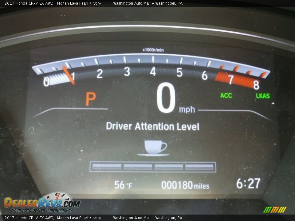 2017 Honda CR-V EX AWD Molten Lava Pearl / Ivory Photo #19
