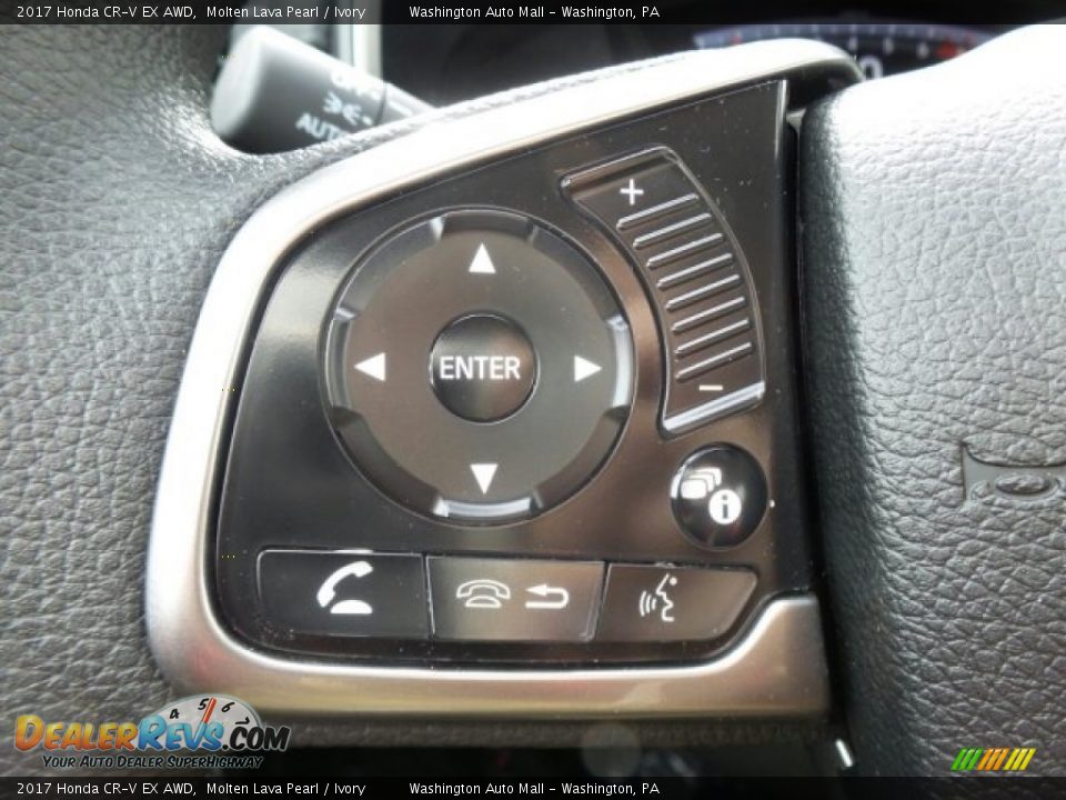 2017 Honda CR-V EX AWD Molten Lava Pearl / Ivory Photo #21