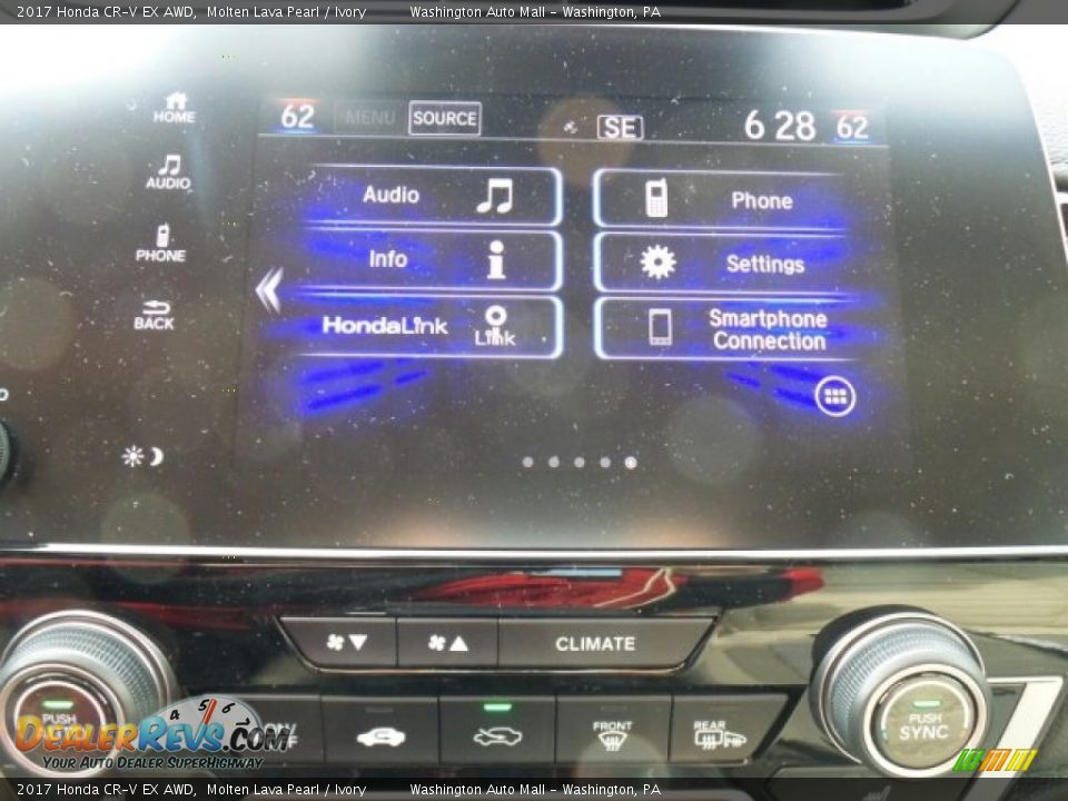 2017 Honda CR-V EX AWD Molten Lava Pearl / Ivory Photo #26