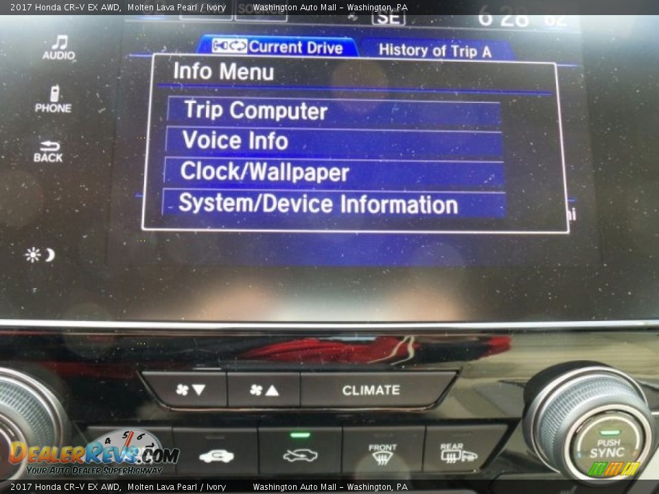 2017 Honda CR-V EX AWD Molten Lava Pearl / Ivory Photo #27