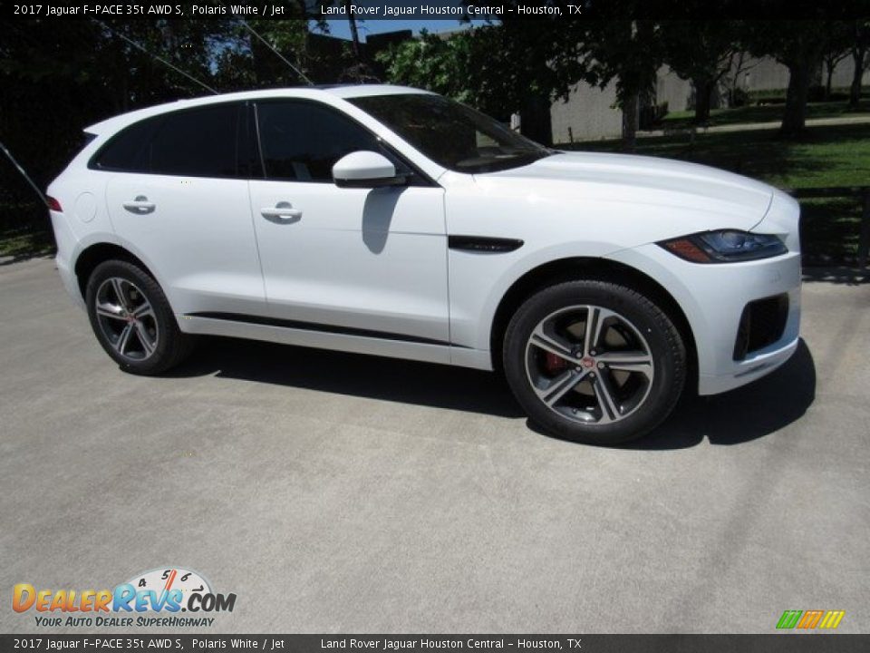 2017 Jaguar F-PACE 35t AWD S Polaris White / Jet Photo #1