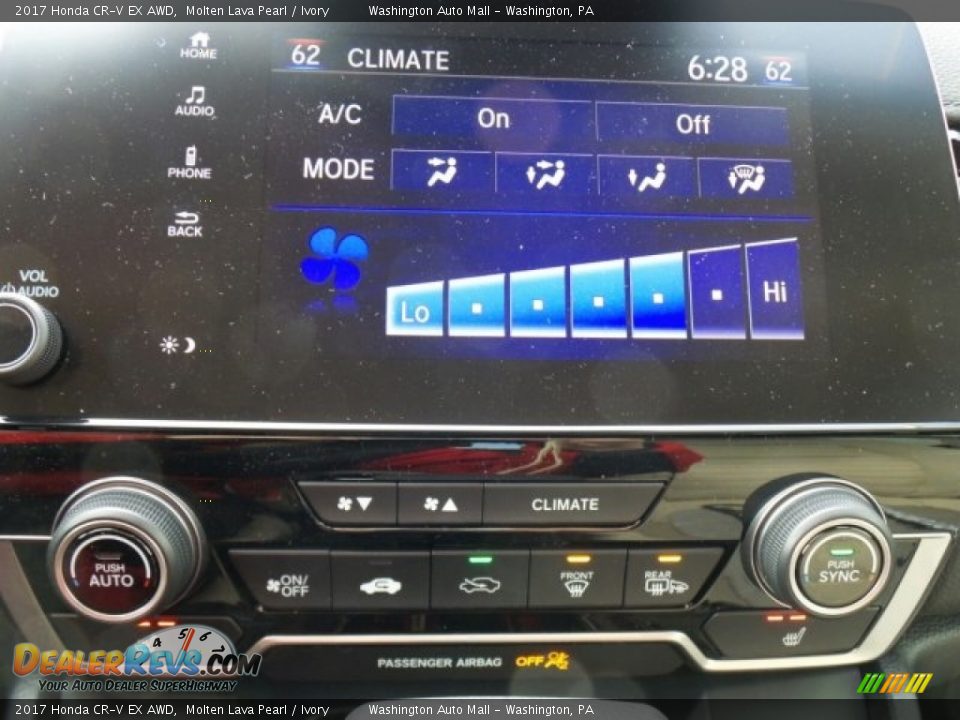 2017 Honda CR-V EX AWD Molten Lava Pearl / Ivory Photo #29
