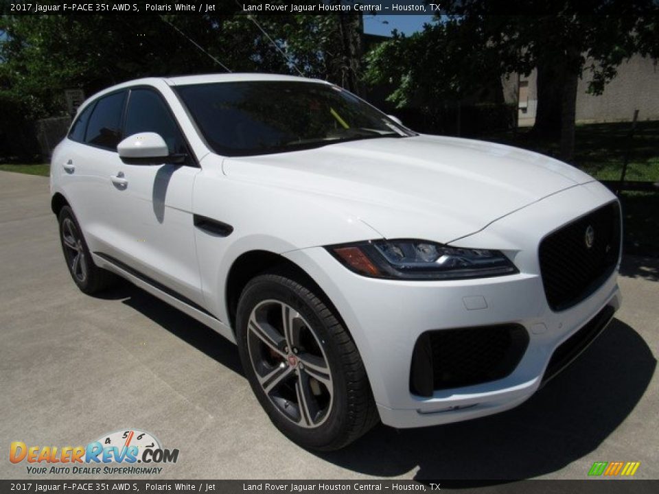 2017 Jaguar F-PACE 35t AWD S Polaris White / Jet Photo #2