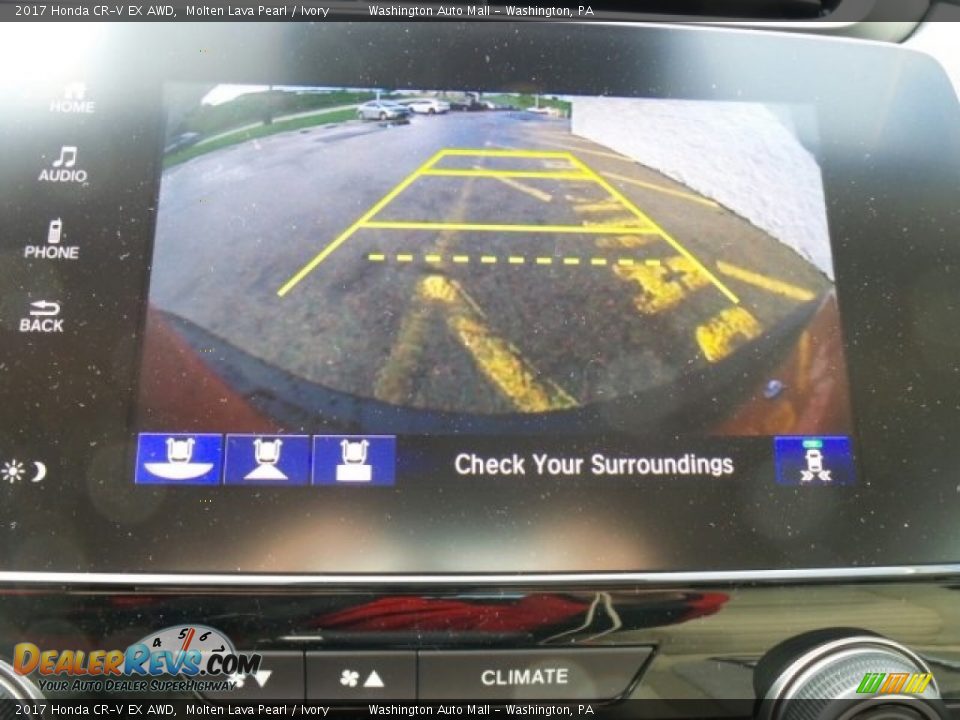 2017 Honda CR-V EX AWD Molten Lava Pearl / Ivory Photo #31