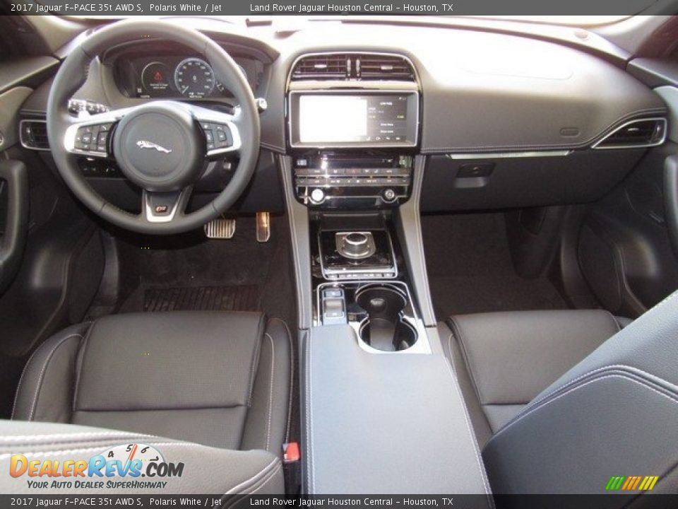 2017 Jaguar F-PACE 35t AWD S Polaris White / Jet Photo #4