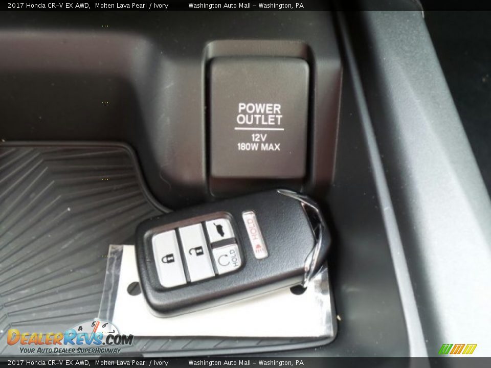 2017 Honda CR-V EX AWD Molten Lava Pearl / Ivory Photo #32