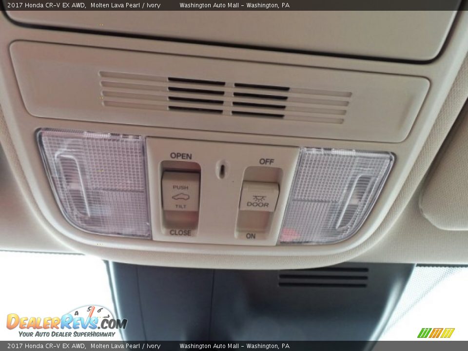 2017 Honda CR-V EX AWD Molten Lava Pearl / Ivory Photo #33