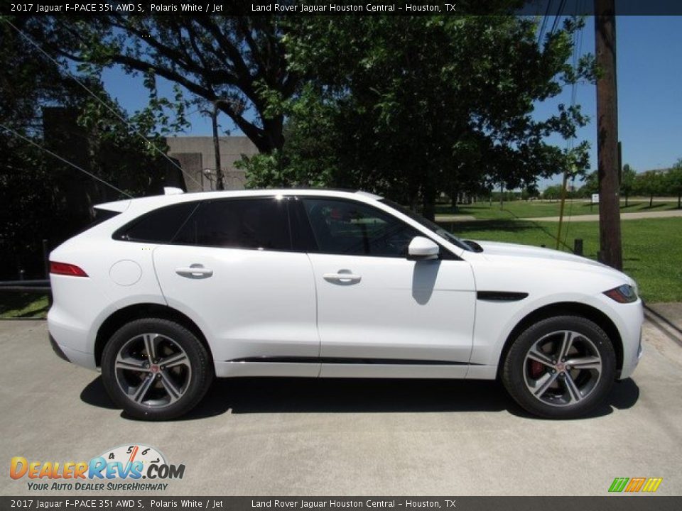 2017 Jaguar F-PACE 35t AWD S Polaris White / Jet Photo #6