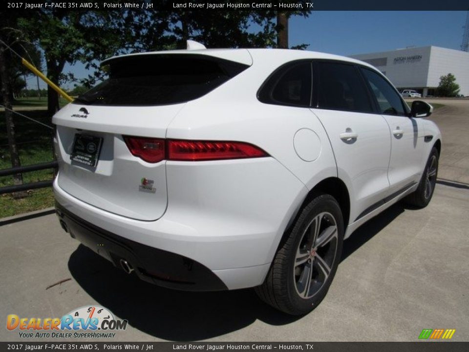 2017 Jaguar F-PACE 35t AWD S Polaris White / Jet Photo #7