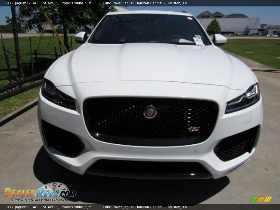 2017 Jaguar F-PACE 35t AWD S Polaris White / Jet Photo #9