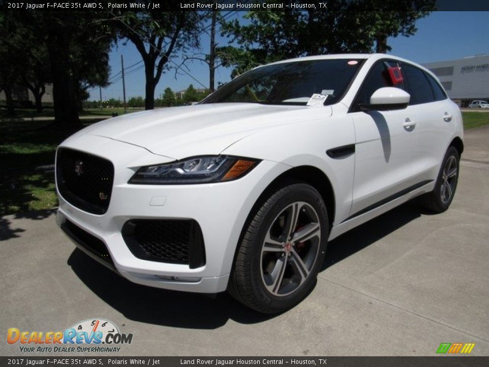 2017 Jaguar F-PACE 35t AWD S Polaris White / Jet Photo #10
