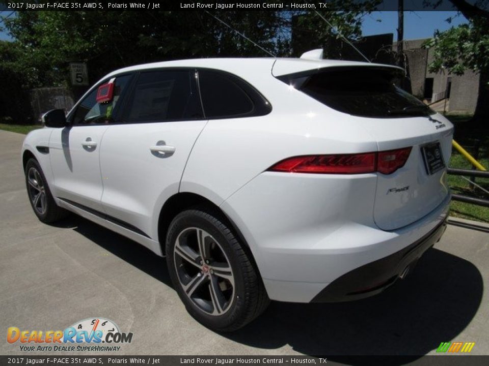 2017 Jaguar F-PACE 35t AWD S Polaris White / Jet Photo #12