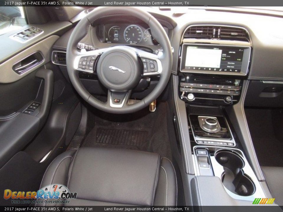 2017 Jaguar F-PACE 35t AWD S Polaris White / Jet Photo #13