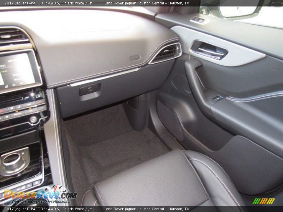2017 Jaguar F-PACE 35t AWD S Polaris White / Jet Photo #14