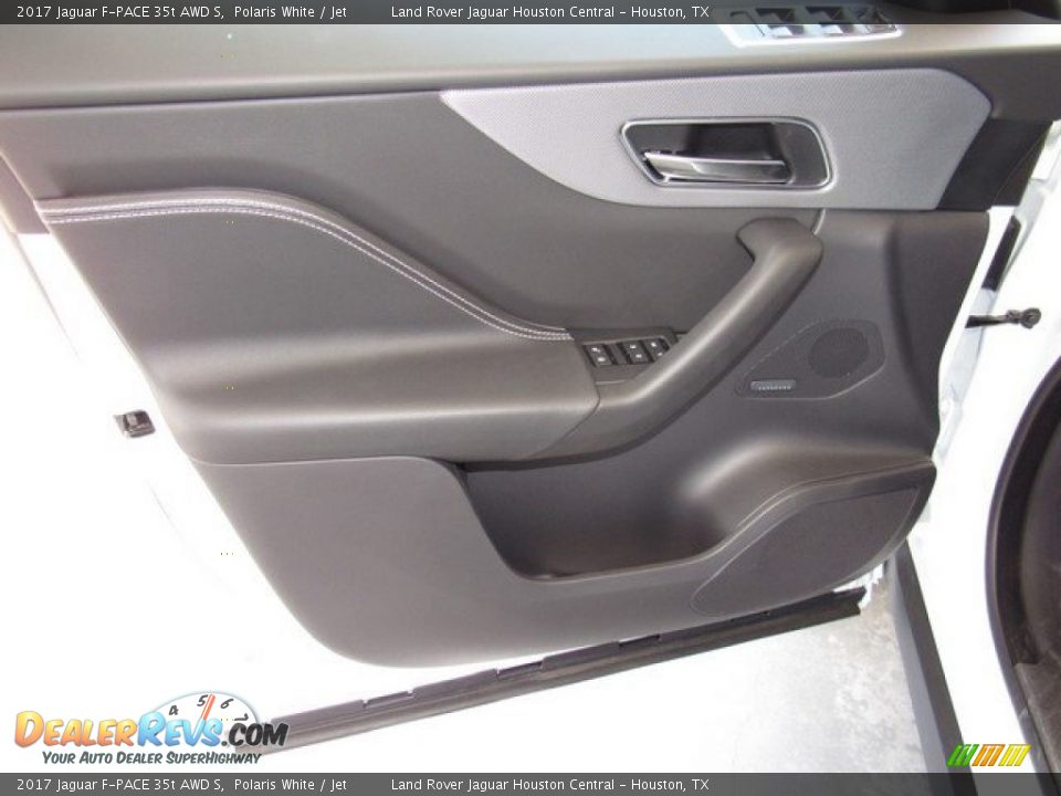 2017 Jaguar F-PACE 35t AWD S Polaris White / Jet Photo #18