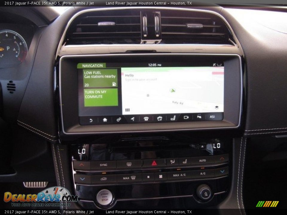 2017 Jaguar F-PACE 35t AWD S Polaris White / Jet Photo #20