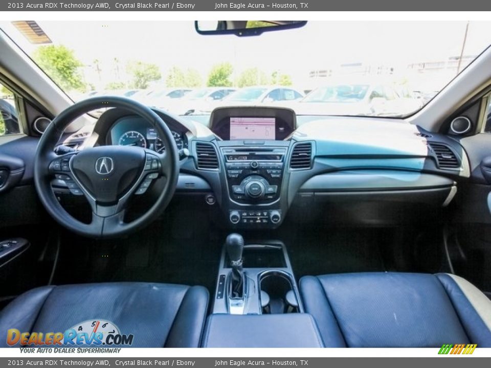 2013 Acura RDX Technology AWD Crystal Black Pearl / Ebony Photo #9