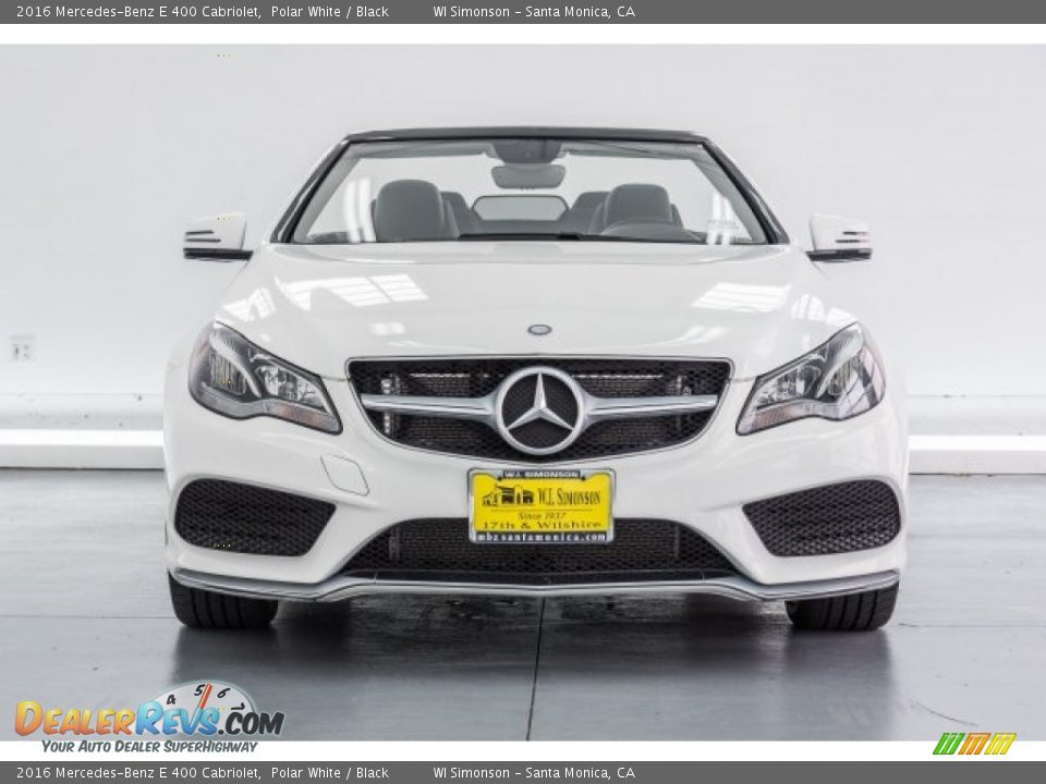 2016 Mercedes-Benz E 400 Cabriolet Polar White / Black Photo #2