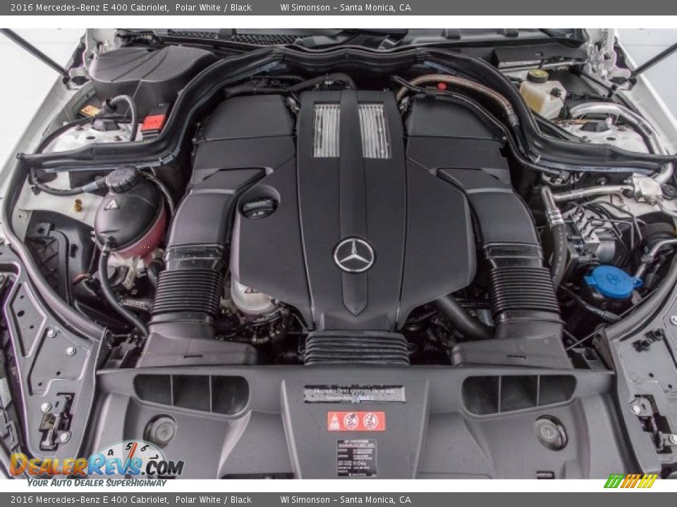 2016 Mercedes-Benz E 400 Cabriolet Polar White / Black Photo #9