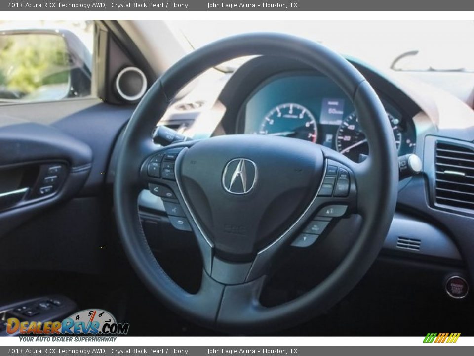2013 Acura RDX Technology AWD Crystal Black Pearl / Ebony Photo #29