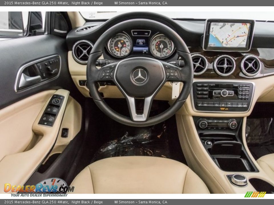 2015 Mercedes-Benz GLA 250 4Matic Night Black / Beige Photo #4