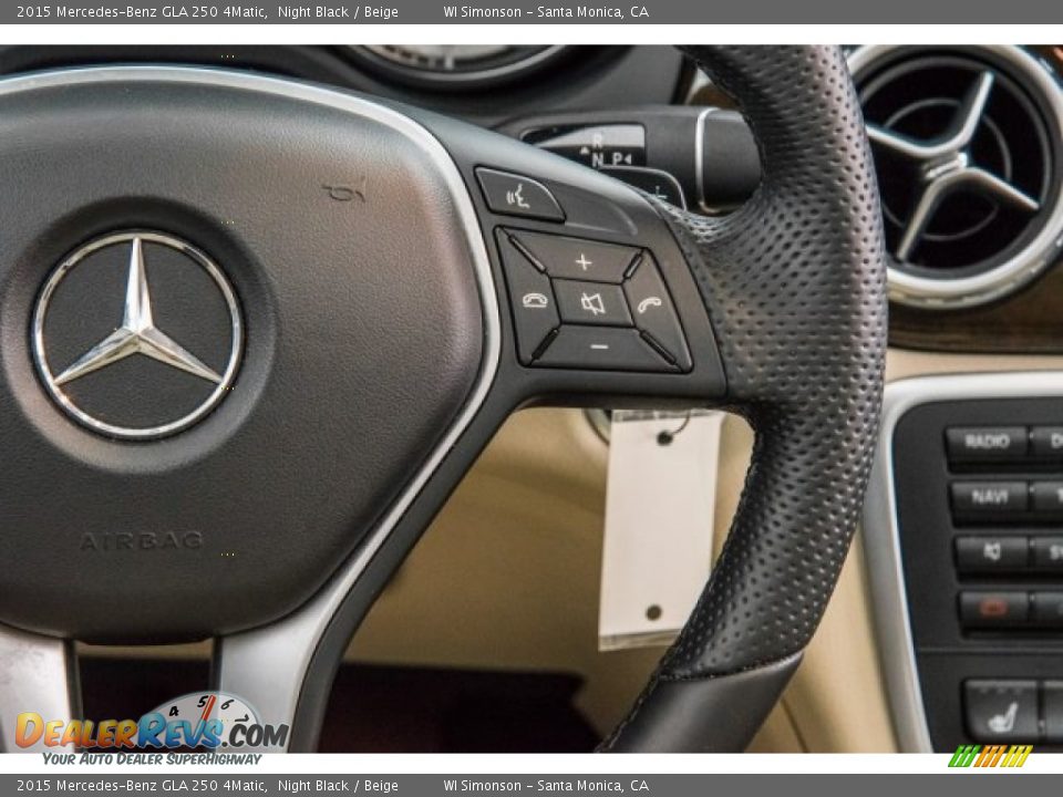 2015 Mercedes-Benz GLA 250 4Matic Night Black / Beige Photo #17
