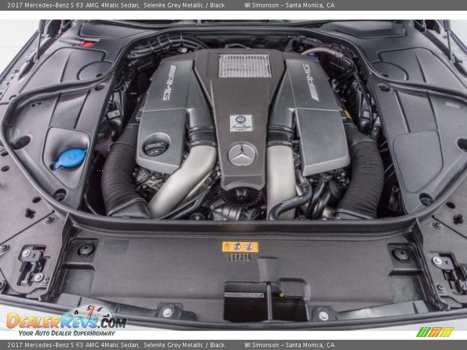 2017 Mercedes-Benz S 63 AMG 4Matic Sedan 5.5 Liter AMG biturbo DOHC 32-Valve VVT V8 Engine Photo #8