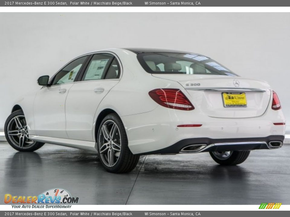 2017 Mercedes-Benz E 300 Sedan Polar White / Macchiato Beige/Black Photo #3