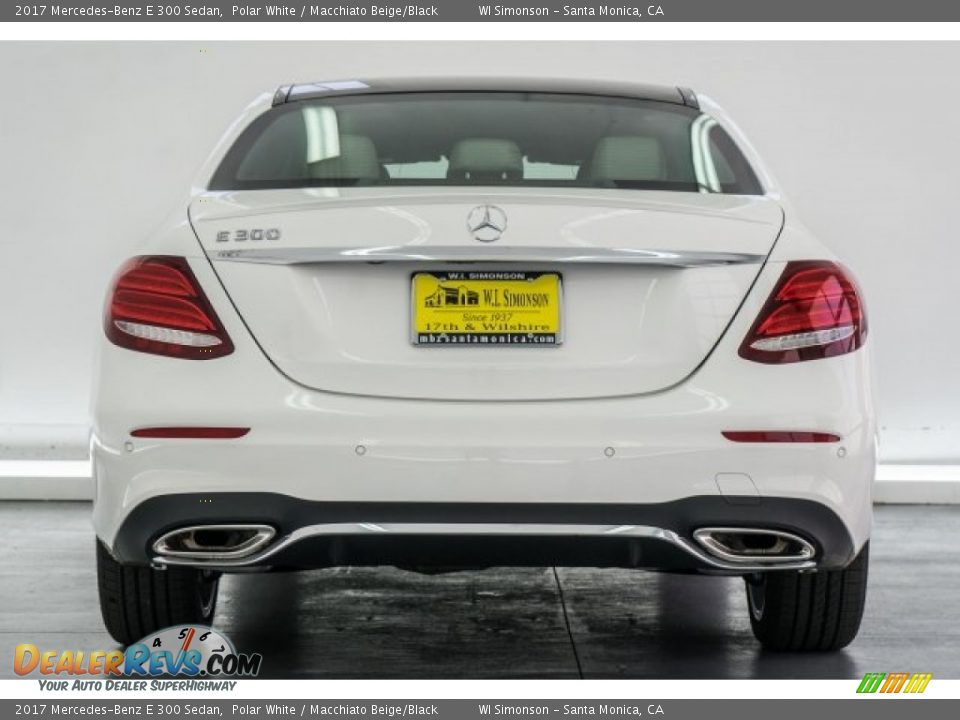 2017 Mercedes-Benz E 300 Sedan Polar White / Macchiato Beige/Black Photo #4