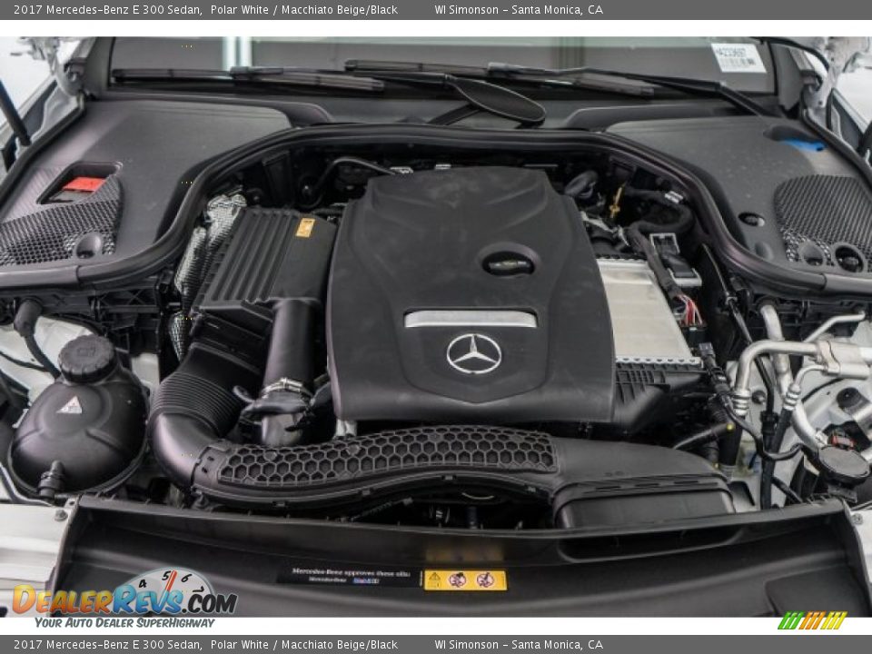 2017 Mercedes-Benz E 300 Sedan Polar White / Macchiato Beige/Black Photo #8