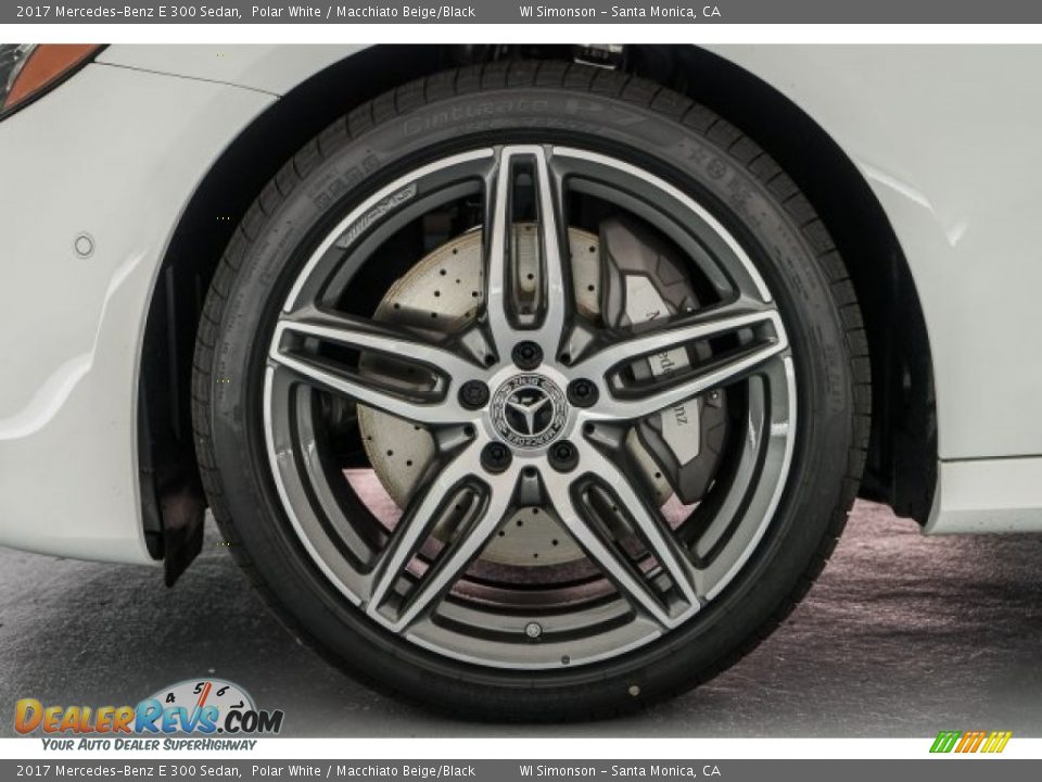 2017 Mercedes-Benz E 300 Sedan Polar White / Macchiato Beige/Black Photo #9