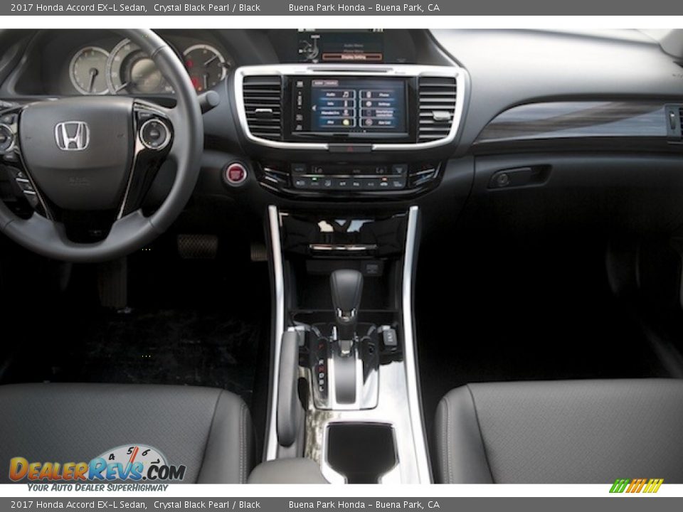 2017 Honda Accord EX-L Sedan Crystal Black Pearl / Black Photo #13