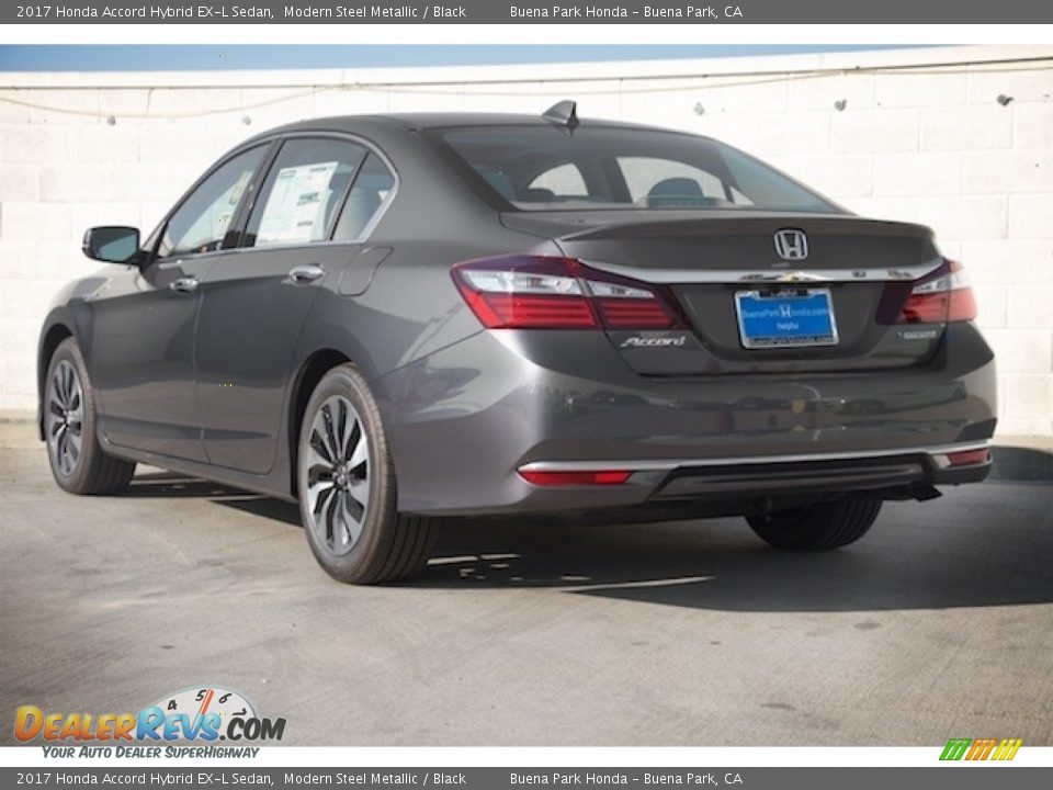 2017 Honda Accord Hybrid EX-L Sedan Modern Steel Metallic / Black Photo #2