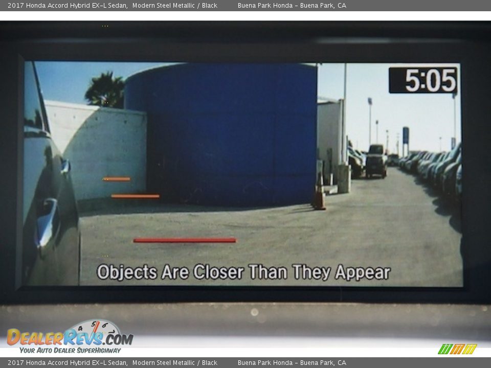 2017 Honda Accord Hybrid EX-L Sedan Modern Steel Metallic / Black Photo #6