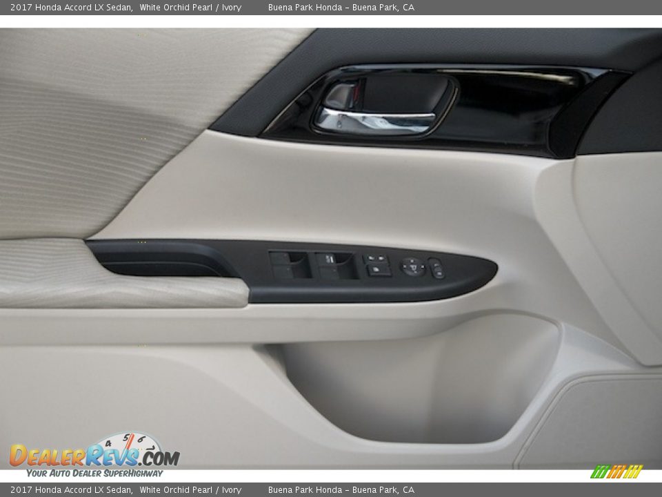 2017 Honda Accord LX Sedan White Orchid Pearl / Ivory Photo #7