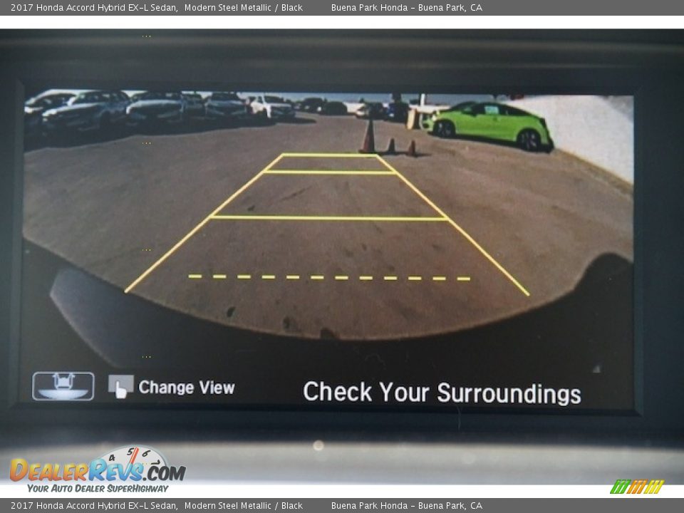 2017 Honda Accord Hybrid EX-L Sedan Modern Steel Metallic / Black Photo #7