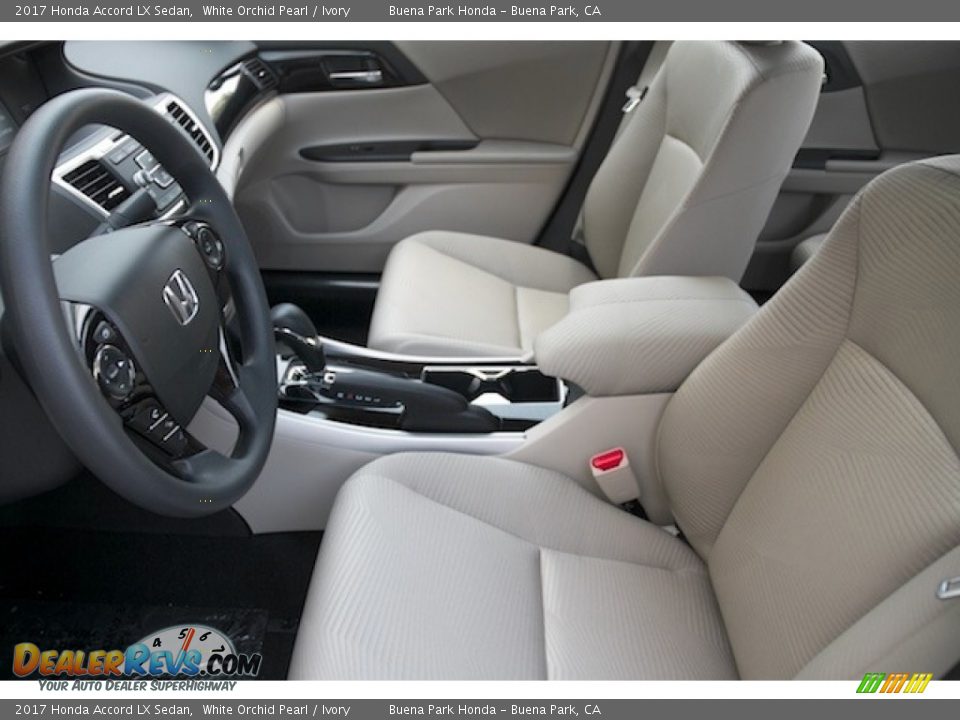 2017 Honda Accord LX Sedan White Orchid Pearl / Ivory Photo #8