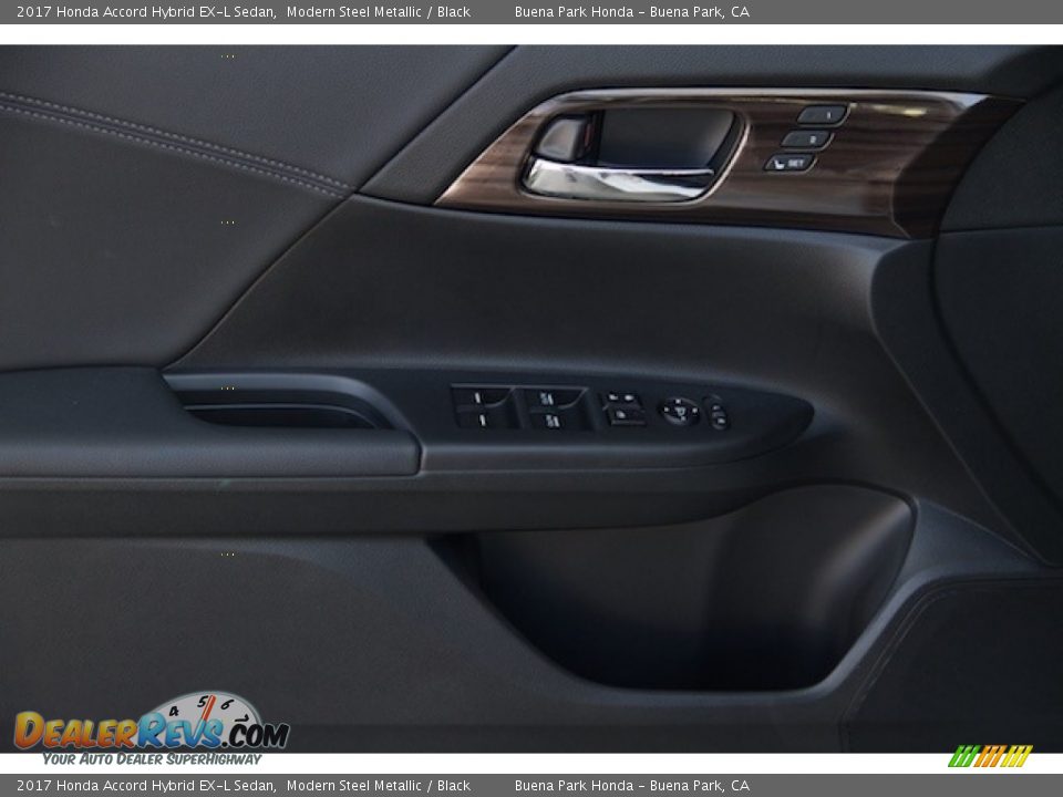 2017 Honda Accord Hybrid EX-L Sedan Modern Steel Metallic / Black Photo #8