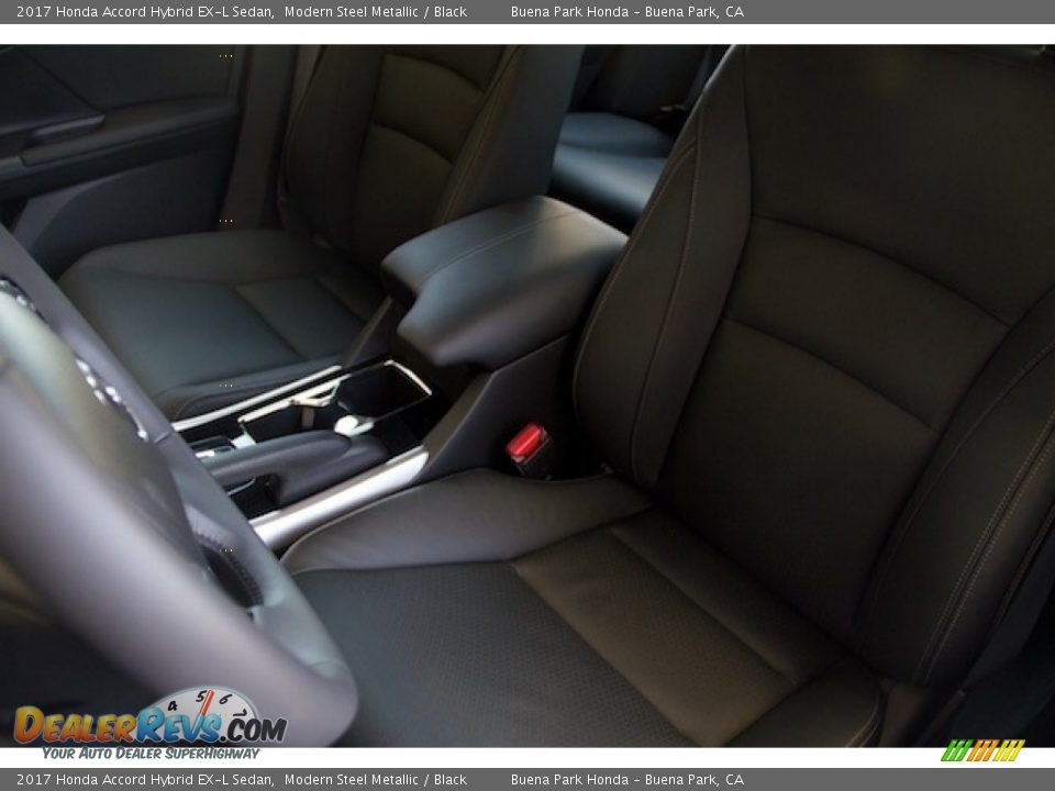 2017 Honda Accord Hybrid EX-L Sedan Modern Steel Metallic / Black Photo #11