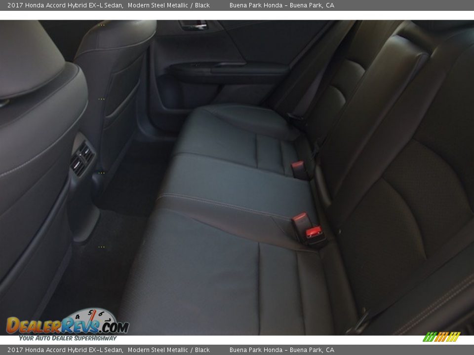 2017 Honda Accord Hybrid EX-L Sedan Modern Steel Metallic / Black Photo #12