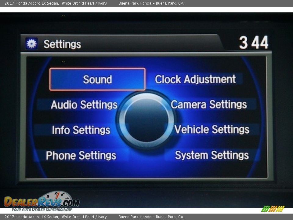 2017 Honda Accord LX Sedan White Orchid Pearl / Ivory Photo #14